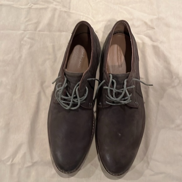 Lightly worn Hush Puppies Dark Grey Dress Shoe. Size 13. Classic with Comfort. - Picture 3 of 13